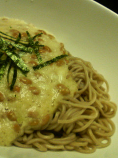 納豆とろろのネバ蕎麦~わさび風味~-レシピのメイン写真
