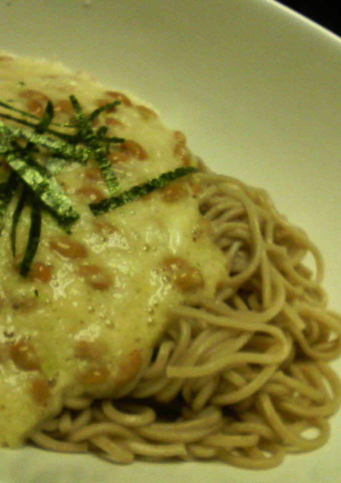 納豆とろろのネバ蕎麦～わさび風味～-レシピのメイン写真