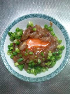 イナダのユッケ!!-レシピのメイン写真