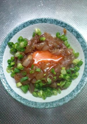 イナダのユッケ!!-レシピのメイン写真