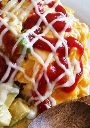 簡単！ふわふわアボカドオムライス-レシピのメイン写真