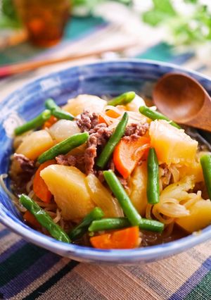 簡単☆フライパンde基本の肉じゃが-レシピのメイン写真