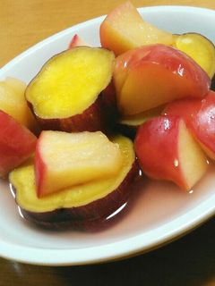 ☆簡単☆リンゴとサツマイモの甘煮-レシピのメイン写真