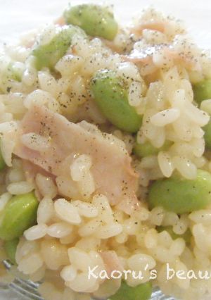 枝豆と生ハムのリゾット-レシピのメイン写真