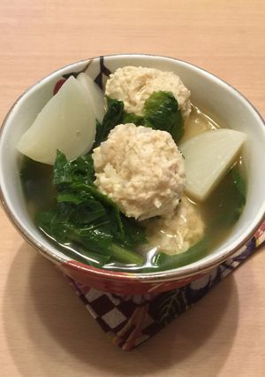 鶏団子と蕪のスープ-レシピのメイン写真