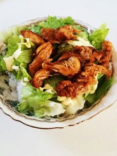 余った唐揚げを使って丼-レシピのメイン写真