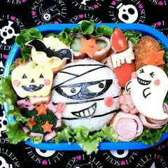 รูปของ ハロウィン　キャラ弁☆ミイラ