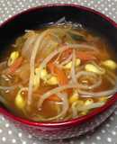 キムチと豆もやしのホットスープ