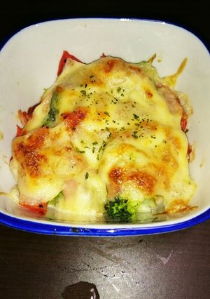 トマトとブロッコリーのチーズマヨ焼き-レシピのメイン写真