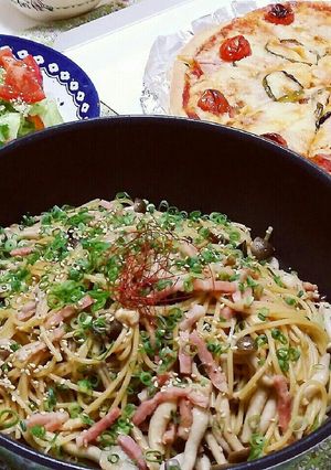 きのことベーコンの和風スパゲティ-レシピのメイン写真