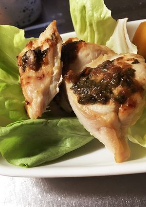 鶏肉の梅紫蘇味噌付け焼き-レシピのメイン写真