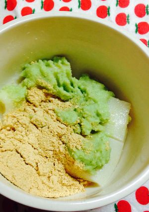 ベビーブレッツァで【ずんだ餡】離乳食にも-レシピのメイン写真
