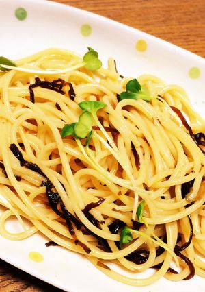 ズボラ♡混ぜるだけ♩シソ昆布パスタ-レシピのメイン写真