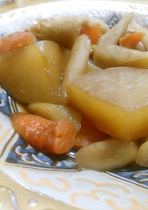 ごぼう、人参、大根とちくわの煮物-レシピのメイン写真