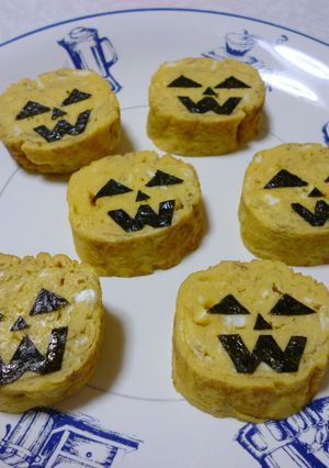 子供と一緒にハロウィン☆玉子焼き-レシピのメイン写真