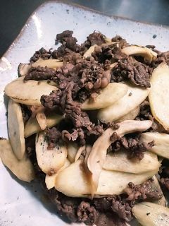 まこもだけと牛肉のオイスターソース炒め-レシピのメイン写真