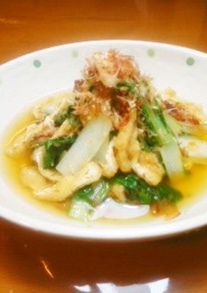 しろ菜とおあげのお浸し♪（白菜でも♡）-レシピのメイン写真