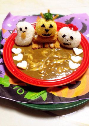 あんにゃのハロウィンキャラプレート♡-レシピのメイン写真