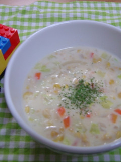 野菜たっぷりコーンスープ-レシピのメイン写真