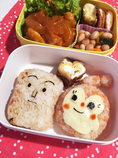 簡単キャラ弁!ドキンちゃんショクパンマン-レシピのメイン写真