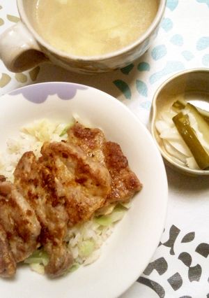 豚肉のピカタどんぶり-レシピのメイン写真