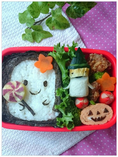 簡単♪ハロウィンのキャラ弁☆のり弁で~★-レシピのメイン写真