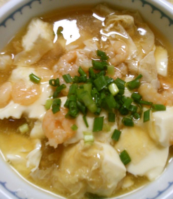 簡単♪海老と豆腐の 湯葉の 和風餡掛け-レシピのメイン写真
