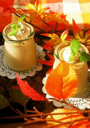 レンジで作る♡簡単マロンプリン-レシピのメイン写真