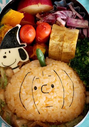 ハロウィンキャラ弁☆チャーリーブラウン-レシピのメイン写真