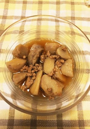 一人暮らしのおかず(里芋の煮物)-レシピのメイン写真