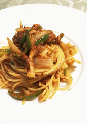 トマトジュースで作るナポリタン！-レシピのメイン写真