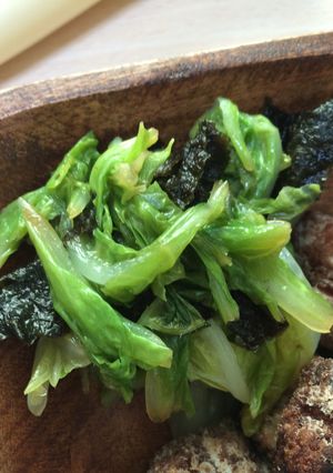 レンジで簡単白菜の磯辺和え-レシピのメイン写真