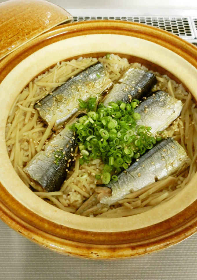 生姜たっぷり♪さんまの炊き込みごはん-レシピのメイン写真