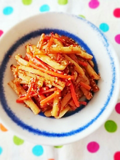 お弁当♪ちくわと人参のWゴマ炒め-レシピのメイン写真