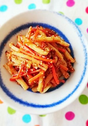 お弁当♪ちくわと人参のWゴマ炒め-レシピのメイン写真