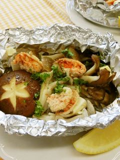 きのこと明太子のホイル焼き-レシピのメイン写真