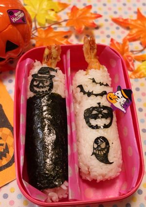 ハロウィン★海老天のスティックおにぎり-レシピのメイン写真