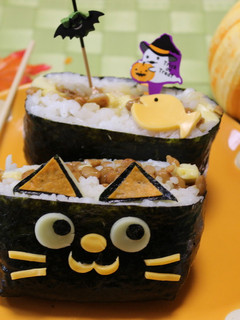 酢めしで★黒猫ちゃんの納豆おにぎらず-レシピのメイン写真