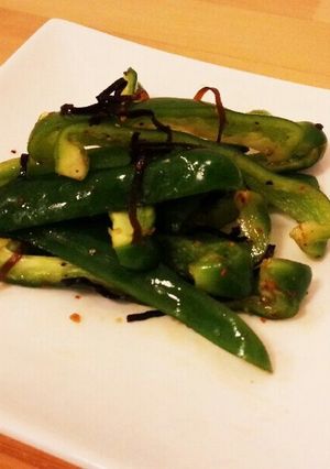 ピーマンと塩昆布の和え物-レシピのメイン写真