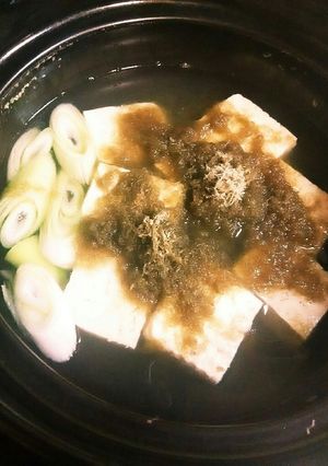 即席！とろろ昆布DE湯豆腐♪-レシピのメイン写真