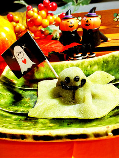 ハロウィンに!八つ橋でおばけちゃん-レシピのメイン写真