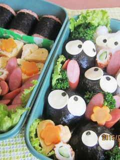 行楽弁当⭐キャラ弁当⭐真っ黒くろすけ-レシピのメイン写真