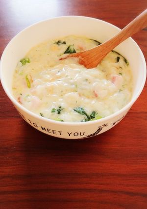 市販の粉ポタージュで超簡単チーズリゾット-レシピのメイン写真