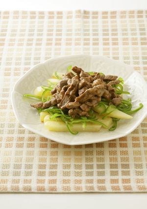 ジャガイモの牛肉甘酢あん-レシピのメイン写真