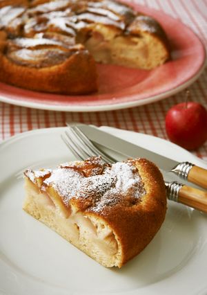 フライパンで作る♡シナモンアップルケーキ-レシピのメイン写真