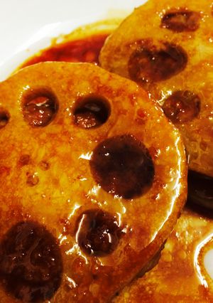 甘辛ダレのれんこんの挟み焼き-レシピのメイン写真
