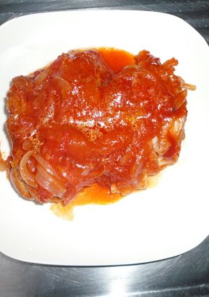 バスク（チキンのトマト煮込み）-レシピのメイン写真