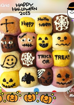 HBなしでも簡単♪ハロウィンちぎりパン-レシピのメイン写真