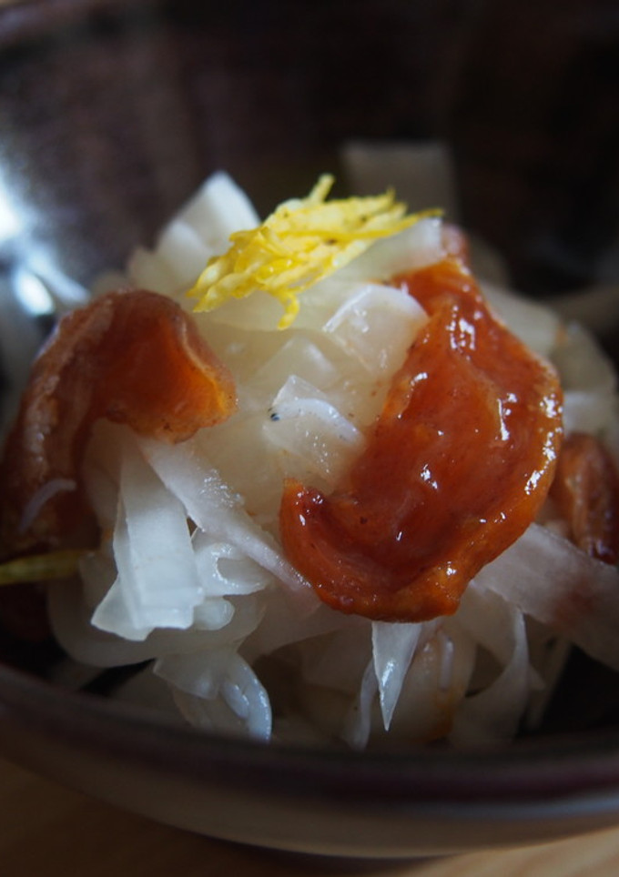 大根と干し柿の酢の物-レシピのメイン写真