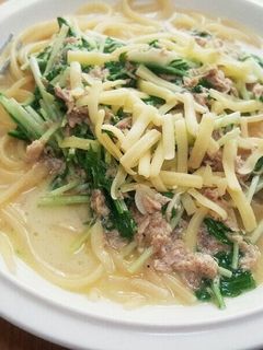 簡単ツナスープパスタ-レシピのメイン写真